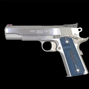 Colt 1911 38 Super Stainless Steel Gold Cup