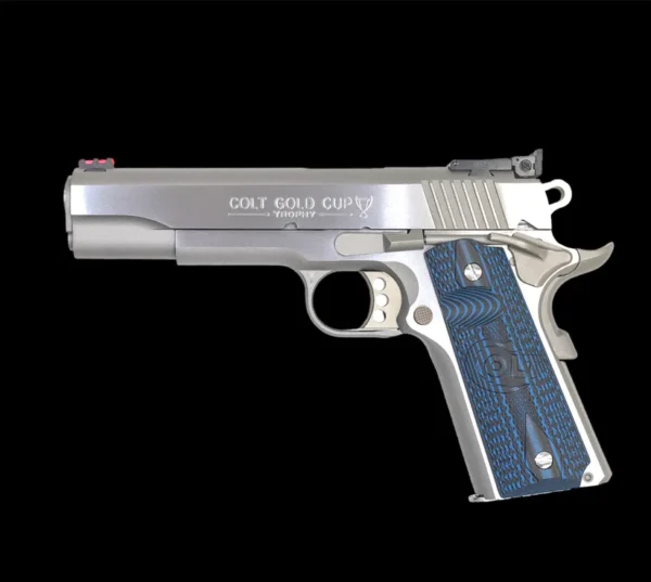 Colt 1911 38 Super Stainless Steel Gold Cup