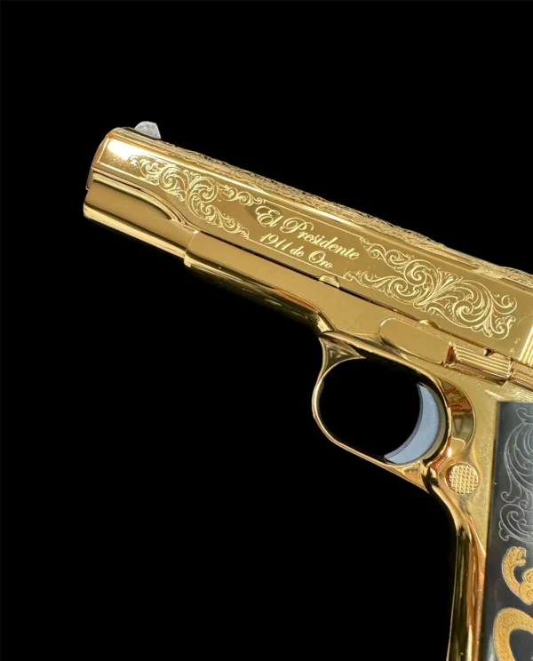 Colt 1911 Government 38 Super El Presidente De Oro - Image 4