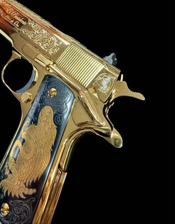 Colt 1911 Government 38 Super El Presidente De Oro - Image 5