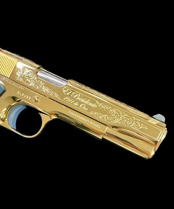 Colt 1911 Government 38 Super El Presidente De Oro - Image 6